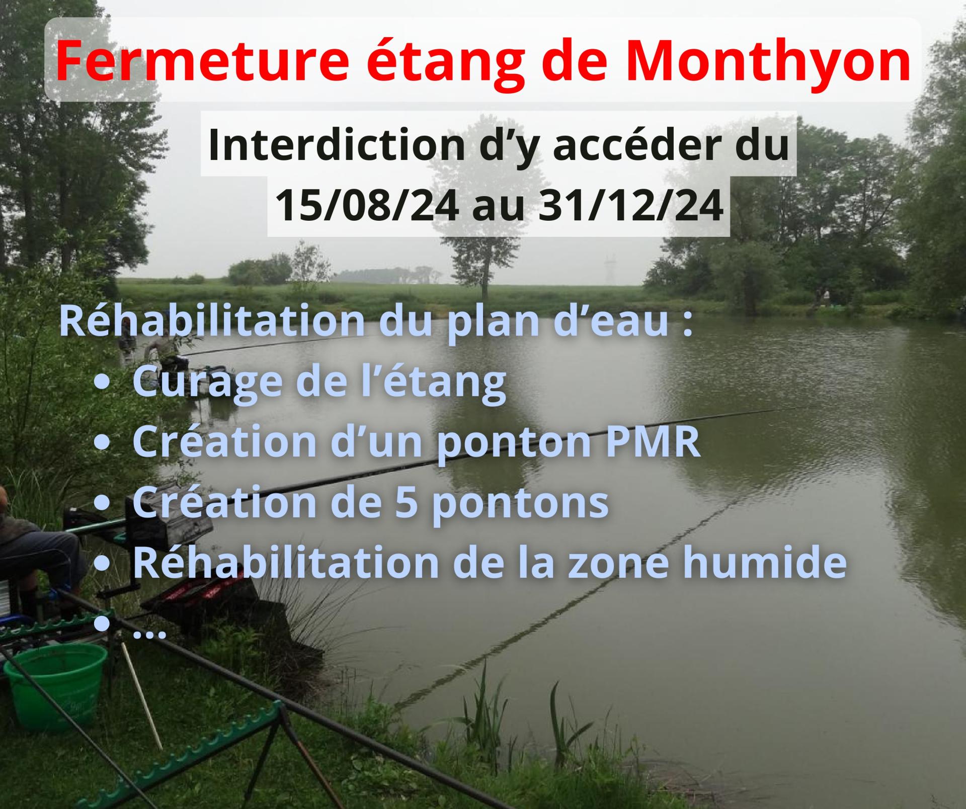 Rehabilitation etang monthyon